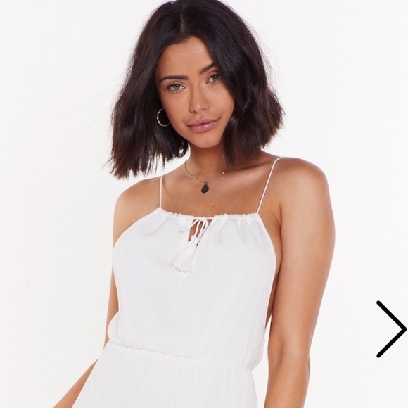 Nasty Gal Dresses & Skirts - Nasty Gal Let’s Do Slit Again Tassel MaxiDress
